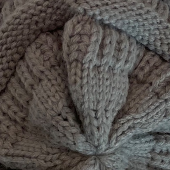 C.C. Knit grey cozy fabric beanie winter hat unisex gender neutral warm gorpcore - Picture 6 of 12